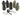 APS Thunder B Airsoft CO2 Simulation Grenade Shell Sampler / Set of 5