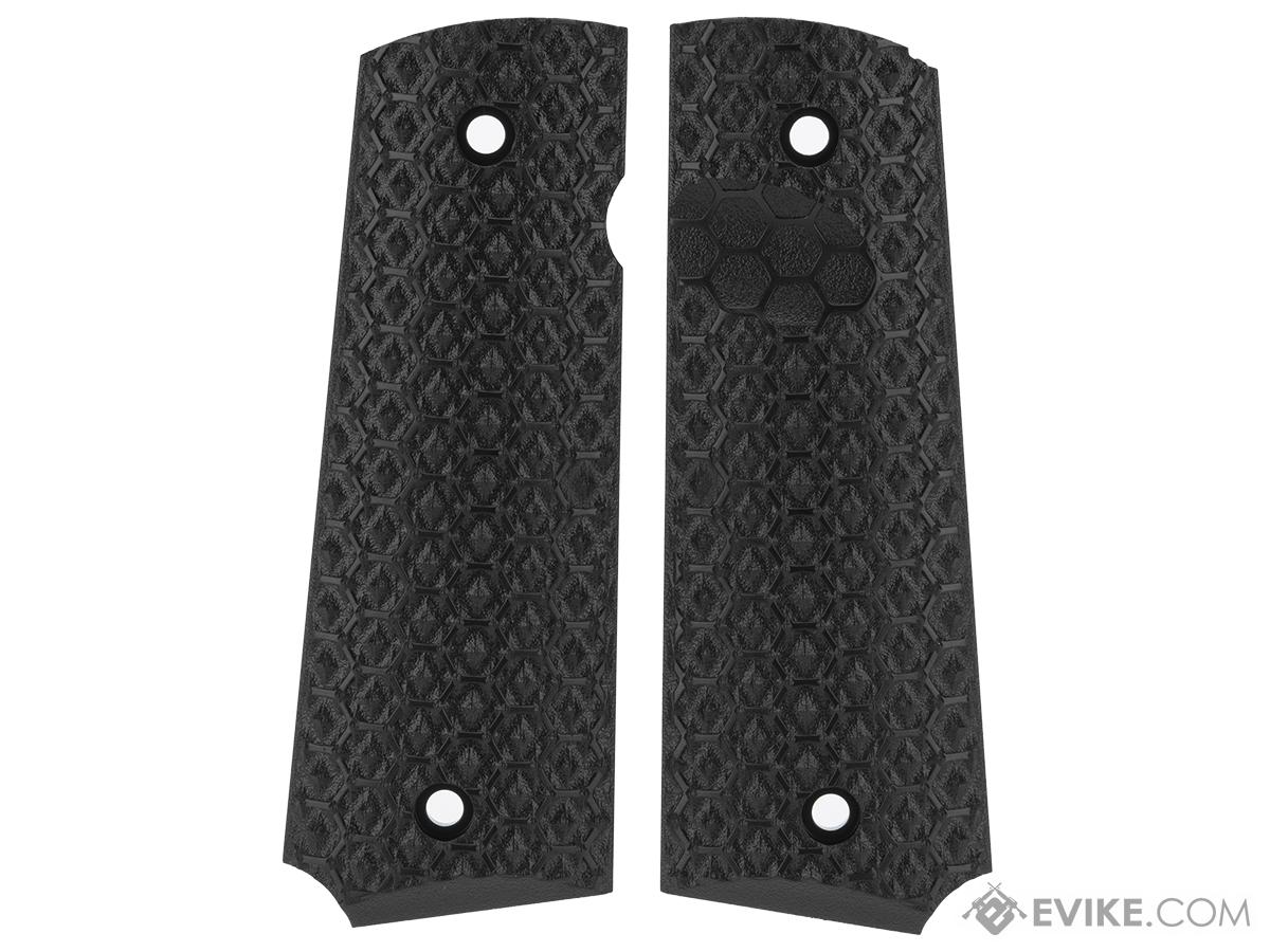 AW CUSTOM GRIP PANEL SET FOR 1911 BLACK/HEX TEXTURE – Tac City Airsoft