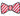 Patch Red / White Stripe Bow Tie