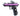 WE-Tech Galaxy Hi-CAPA Gas Blowback Airsoft Pistol Purple / Checkered Frame